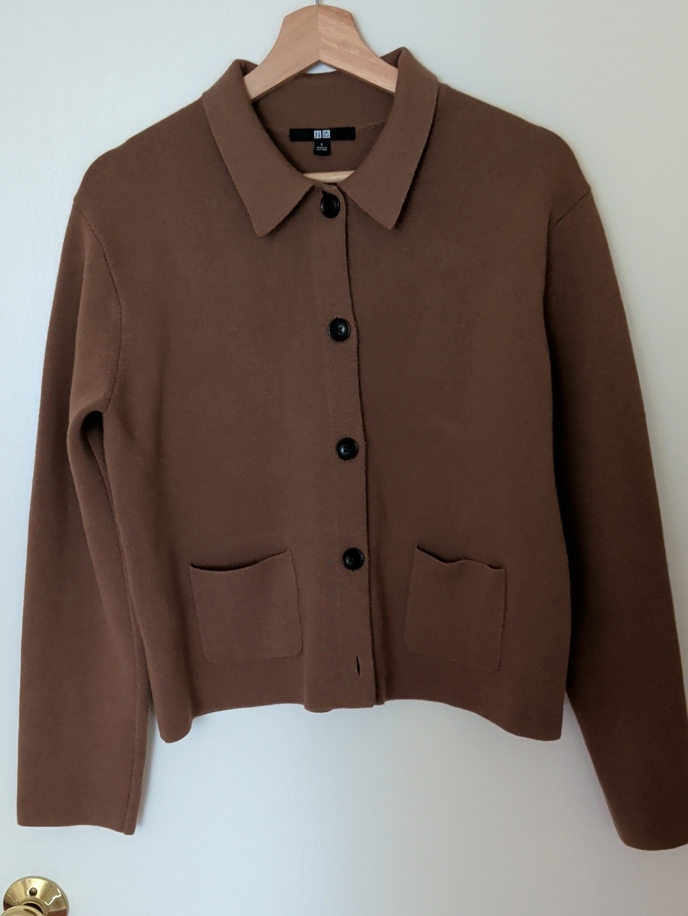 Uniqlo Women’s Brown Knit Jacket